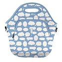 Sok It Lunch Tote Zippered Bag Insulated Neoprene Caddy (Big Ideas, X-Large 6.5 Quart Lunch Tote)