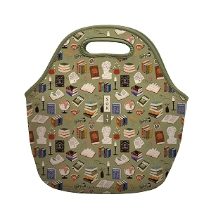 sok it lunchtote zippered bag insulated neoprene caddy book club large 45 quart lunch tote