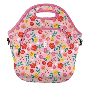 sok it lunchtote zippered bag insulated neoprene caddy bloom your way x-large 65 quart lunch tote