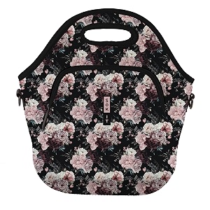 sok it lunchtote zippered bag insulated neoprene caddy bloom at night x-large 65 quart lunch tote