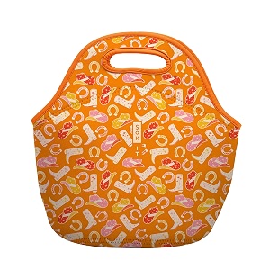 sok it lunchtote zippered bag insulated neoprene caddy cowgirl couture large 45 quart lunch tote