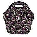 Sok It LunchTote Zippered Bag Insulated Neoprene Caddy (After Dark, X-Large 6.5 Quart Lunch Tote)