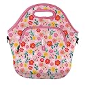 Sok It LunchTote Zippered Bag Insulated Neoprene Caddy (Bloom Your Way, X-Large 6.5 Quart Lunch Tote)