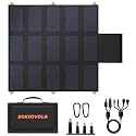 SOKIOVOLA - 100W 20V Foldable Portable Solar Charger with QC3.0 USB-A & Type C Output, IP68 Waterproof for Cell Phones, Tablets, Camera, Camping, Caravan, Hiking, Travel,