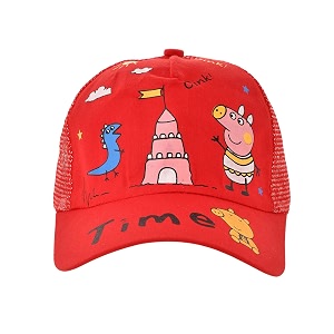 kids unisex baseball peppa pig cap for boys and girls children for beach picnic protection from sunlight 5-10 years