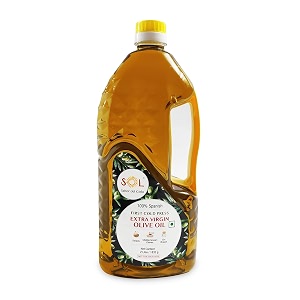 sol spanish extra virgin olive oil  2l  first cold pressed  rich taste and aroma  perfect for drizzling