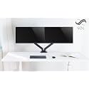 SOL Dual Monitor Stand Arm Gas Spring, VESA Mount Arm for 13“-27‘’ LED/LCD up to 7kg with 2- Mounting Grommet and Clamp.