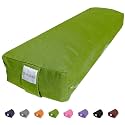 Sol Living Rectangular Yoga Bolster Meditation Pillow, Extra Firm Cotton