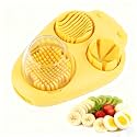 3-in-1 Egg Slicer with 3 Slice Modes, Dishwasher Safe,yellow