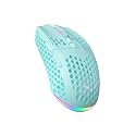 SOLAKAKA SM600 Wireless Wireless Gaming Mouse with Honeycomb Shell,Gray