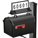 Solar Address Sign for Mailbox– Double-Sided Illuminated Mailbox Numbers