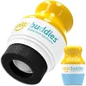 Solar Buddies Sunscreen Applicator – Blue – Refillable Roll-on Sponge for Sunscreens &amp; Lotions – For Kids, Adults &amp; Families – Holds 3.4Fl Oz – Perfect for Travel