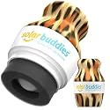 Solar Buddies Sunscreen Applicator – Leopard– Refillable Roll-on Sponge for Sunscreens & Lotions – For Kids, Adults & Families – Holds 3.4Fl Oz – Perfect for Travel