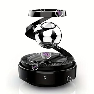 plastic solar car air freshener - rotating dashboard perfume diffuser for auto aroma long-lasting scent eco-friendly solar-powered aromatherapy - decoration for car interior