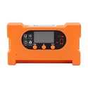 Solar Charge Controller 12V 24V, Solar Panel Battery Regulator with LCD Display, Dual USB Type C Fast Charging, Intelligent Solar Controller for Li Ion Battery Pack, Overload Prote (10A)