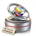 Solar Dashboard Spinner Sun Powered Kinetic Car Diffuser (Celestial Silver)