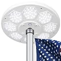 Solar Flag Pole Light, 160 LED Ultra Bright, 3000Lm Brightness, 18H Runtime