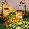 Solar Lanterns Outdoor Butterfly Garden Decor, Birthday Gifts for Women Mom
