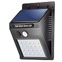 Solar Light 20 LED Bright Outdoor Security Lights with Motion Sensor Wireless Waterproof Night LEMP, with Auto On/Off, Solar Panel Charging, for Garden, Patio, Driveway, Fence