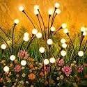 ASMAD Solar Lights Outdoor(2 Pack-16 LEDs),Solar Garden Lights,Fairy Lights