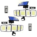 Solar Lights Outdoor with Motion Sensor 3000 Lumens with 5M Cable 3 Brightness 3 Modes Split Security Solar Lights Outdoor Solar Flood Light 10M