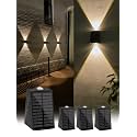 Solar Wall Lights Outdoor Up Down Waterproof Dusk to Dawn for House, Garage