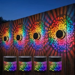 Solar Mandala Lights Outdoor Wall 7 Color
