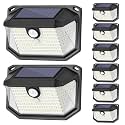 Solar Outdoor Lights 8-Pack Super Bright 178