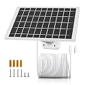 Solar Panel Camera Charger Fit for Bird Feeder, TP-Link Tapo TC82, Arlo Essential Spotlight 2nd Gen 3rd,Arlo Pro 6th，Roku Camera Plus, Eufy 3c s3 s220 c210 s340 e340 s330 e40 5V 7W USB C Cable