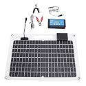 Solar Panel Charging with 100A Controller Double Voltages Output USB Fast Charging Port for Automotive Batteries Devices USB Solar Charger for Car