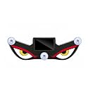 Solar Powered Demon Eye LED Car Window Light, USB Rechargeable Wireless Windshield Decoration Lamp with Auto On/Off Sensor, Accessory for Cars, SUVs & Trucks, Red, Pack of 1