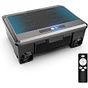 Solar Powered Robotic Pool Surface Skimmer Cleaner with Remote Control, Dual Charging Options,mart Obstacle Avoidance