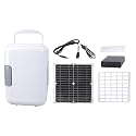 Solar Powered Small Fridge Energy Efficient Solar Refrigerator With Battery Box Upgrades Perfect For Outdoor Activities Outdoor Freezer