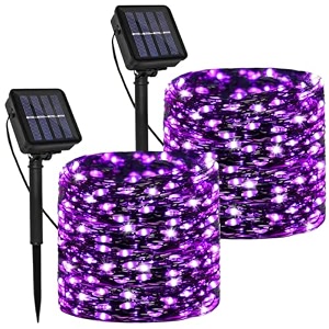 200 led solar fairy string lights 2 pack christmas copper wire lights