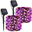 200 LED Solar Fairy String Lights, 2 Pack Christmas Copper Wire Lights
