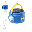 Solar Camping Light Solar USB Rechargeable Light with Adjustable Brightness