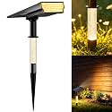 Solar Spot Lights Outdoor Waterproof, Warm White 1 Pack