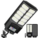 Solar Street Lights Outdoor Waterproof - Commercial Outdoor Solar Light, Fast Charging, 120pcs High Brightness LED Solar Parking Lot Lights Dusk to Dawn