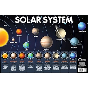 solar system - my first early learning wall chart 19 inches x 29 inches