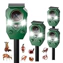 Solar Ultrasonic Animal Deterrent Outdoor, Deer Repellent Devices