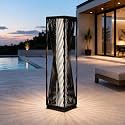 Solar Yard Outdoor Solar Floor Lamp Resin Wicker Solar Light Outdoor Waterproof for Yard, Garden, Pathway, Deck, Dazzle Dance