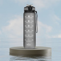 Solara Sipper Water with Motivational Time Marker, Leakproof, office, Gym, 1 L Tritan Bottle