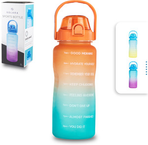 solara sipper bottle 2 litre with motivational time marker for officegym travel 2 l tritan bottle