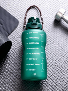 solara sipper water with motivational time marker leakproof office gym 38 l tritan bottle