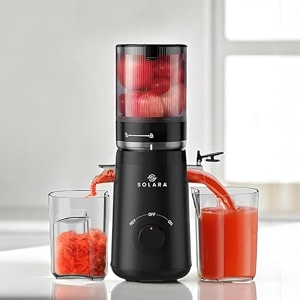 solara cold press juicer for home with automatic fruit cutting masticating juicer machine 10 more juice all-in-one cold-press juicers slow juicer for fruits amp vegetables black