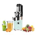 SOLARA Cold Press Vertical Slow Juicer, Easy Clean Slow Juicer Cold Pressed Juice Extractor, Slow Juicer for Fruits & Vegetables, 1 Speed + Reverse Function Masticating Juicer, Aqua