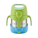 SOLARA GoJar Insulated Food Jar with Handle 320ml, Green Blue