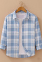Solbiza Men Regular Fit Checkered Spread Collar