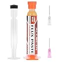 Solder Flux 808 10CC 10mL Need to clean Tin Soldering Fluxes Paste Liquid Syringe for Electronics 10 Milliliters with Needle Dispensing Tool (Pack of 1Pcs)