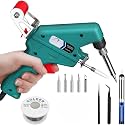 Soldering Iron Kit, 60 W 220 V Soldering Gun Kit with 10-In-1 Soldering Guns Tool, Solder Machine with Wire, Iron Gun, One-Handed Operation Soldering Iron Kit for Welding and Repairing